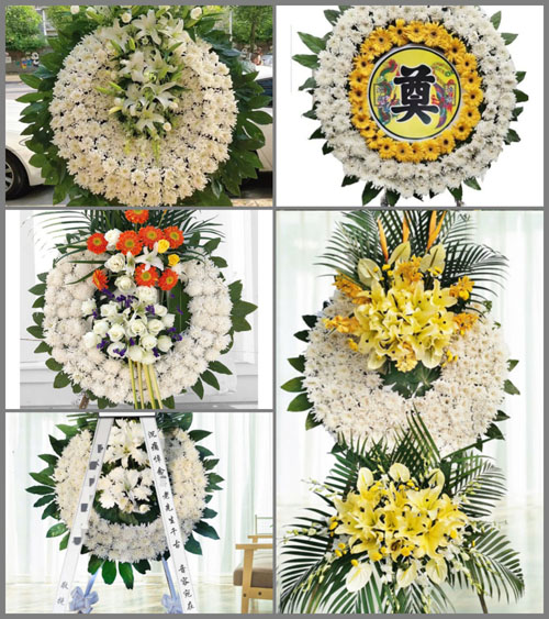 湖北孝感市应城市天鹅镇应奎村花圈速递